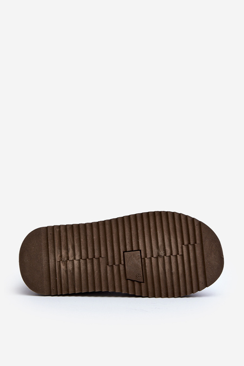 Dámské zimní boty na tlusté podrážce tmavě zelené Caliksa