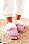 Pantofle S Fleecovou Podšívkou Tmavě Růžové Flamarin