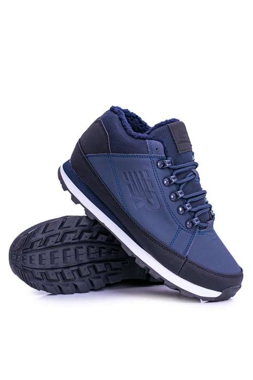 Izolované námornícke modré Trekking topánky Newlans2