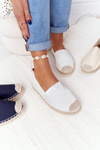 Espadrilles na pletenej podrážke veľkej hviezdy HH274493 biela
