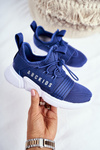 Športové detské športové topánky Navy modré Abcids B012310074