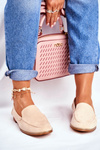 Dámské Polobotky Slip-on Semišové Béžové Twinky