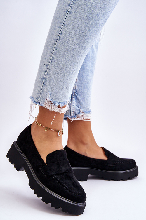 Klasické semišové mokasíny Mokasíny Černe Corrin