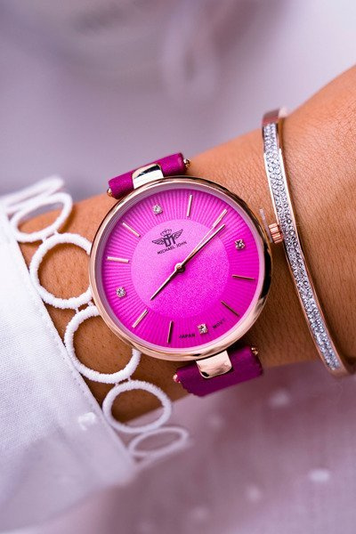 Dámské Hodinky Michael John Fuchsie Narsen