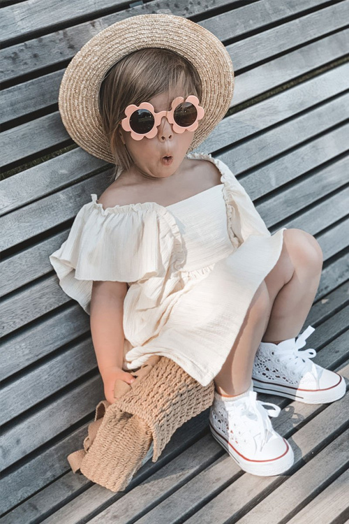 Dětské Vysoké Tenisky S Krajkou Bílé Roly-Poly