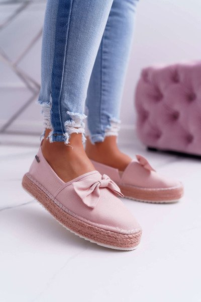 Dámské Espadrilky Textilní Big Star Růžové DD274785