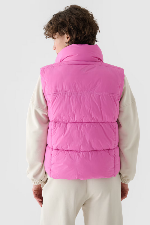 Bezrukávnik S Priedavkom Z Syntetickej Výplne Ružový 4F 4FWAW24TVJAF140-54S