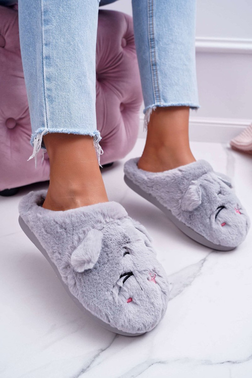 Dámske papuče Kotki s šedou splacpyhead