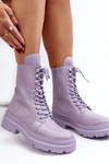 Ženské topánky, fialové eko -geather irande