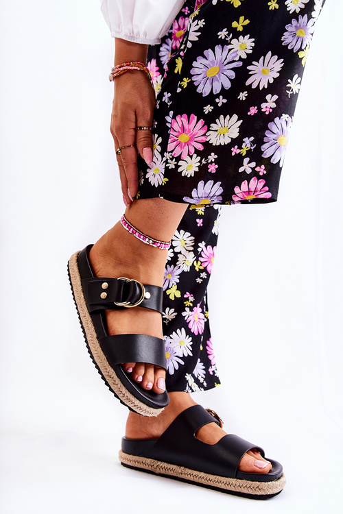 Módní dámské Černá pantofle Penelope