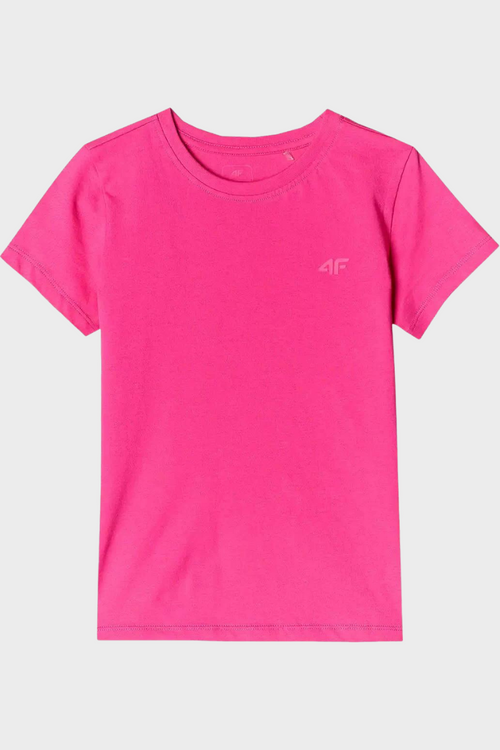 Dívčí tričko Hladké Bavlněné Fuchsie 4F 4FJWMM00TTSHF1658-55S