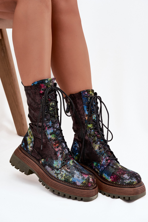 Dámske Kožené Workery Maciejka 06203-39 Multikolor