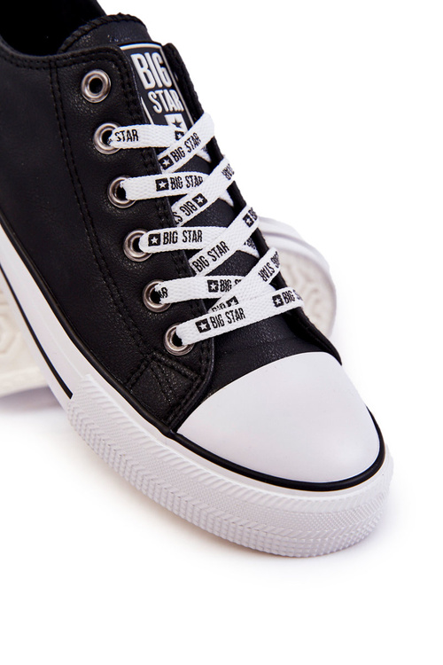 Pánské kožené tenisky Big Star KK174047 Černá