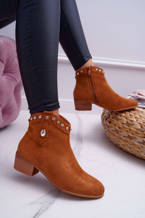 Dámské Kotníkové Boty se Zirkony Camel Patti