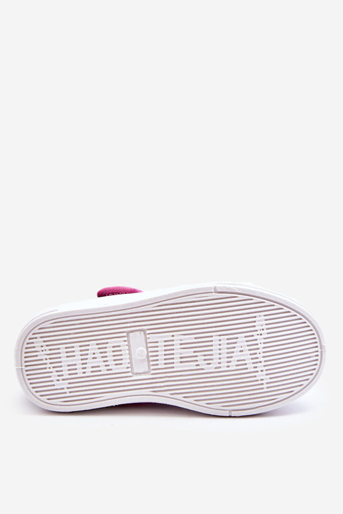 Dětské balerínky na suchý zip v potisku námořnické modré a růžové Selah