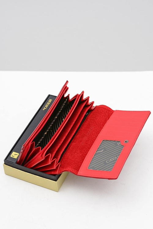 Veľká dámska červená peňaženka