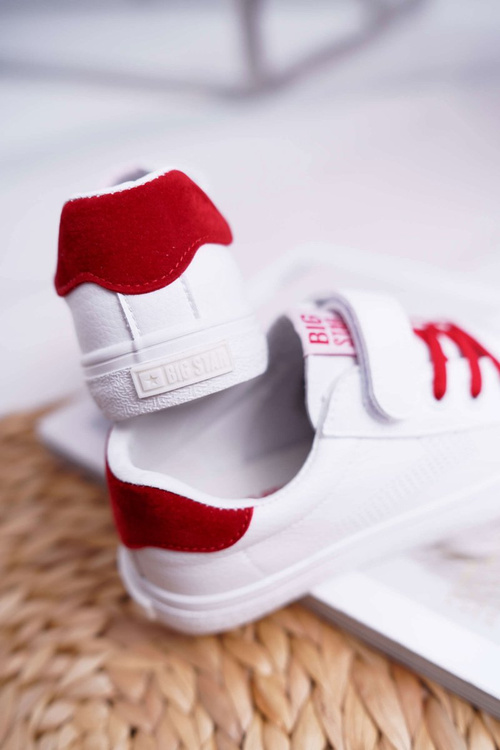 Dětské Tenisky Se Suchým Zipem Big Star DD374106 Bílo-červené