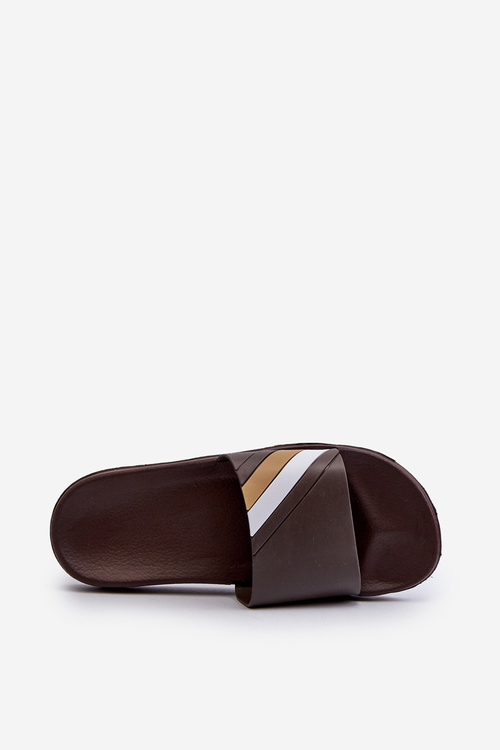 Klasické Ľahké Pánske Papuče Hnedé Bemostom