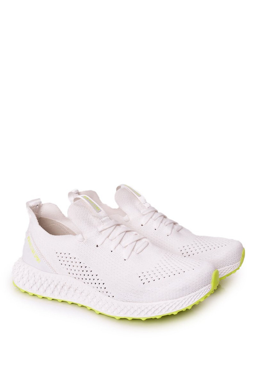 Pánské Sportovní Obuv Memory Foam Big Star FF174235 Bílé-Vápenné
