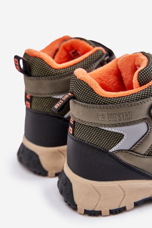 Zateplené Sněhové Boty Dětské Big Star OO374129 Khaki