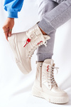 Dámske béžové snehové topánky kascia