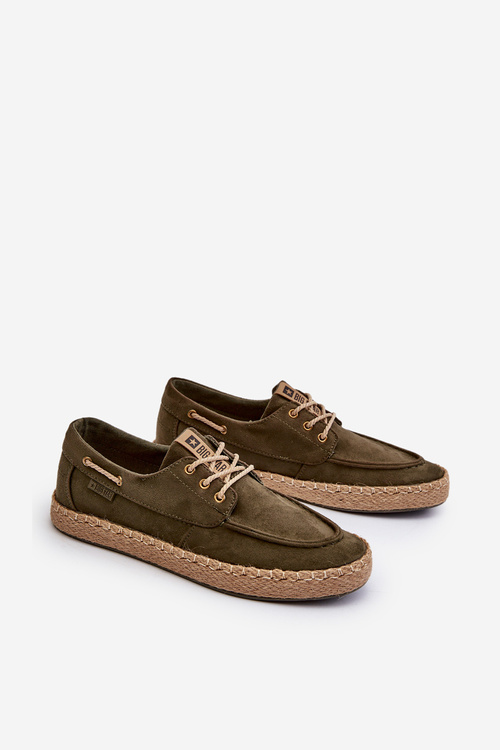 Pánské šněrovací espadrilky Big Star NN174055 khaki