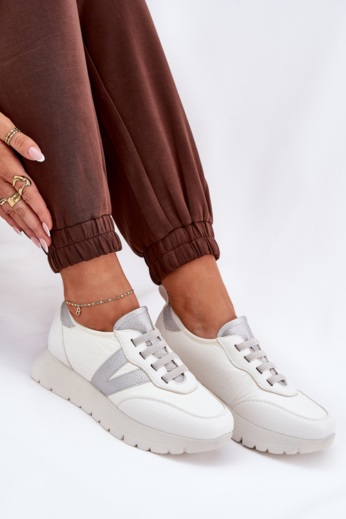 Dámské Sportovní Boty Na Platformě Vinceza 58510 Bílé