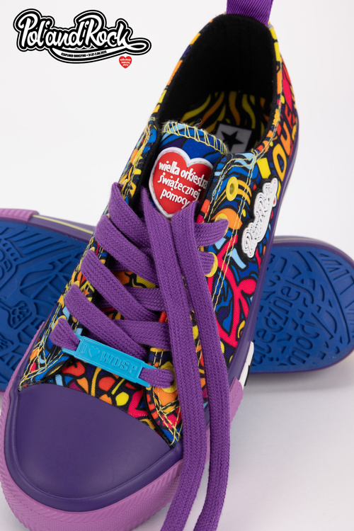 Tenisky Pol'and'Rock Festival X Big Star SS274905 Fialové