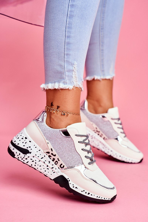 Dámske športové topánky husté biele jediné nokien