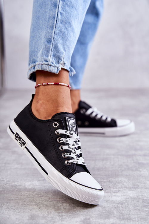 Dámské kůže Sneakers Big Star KK274096 Černá