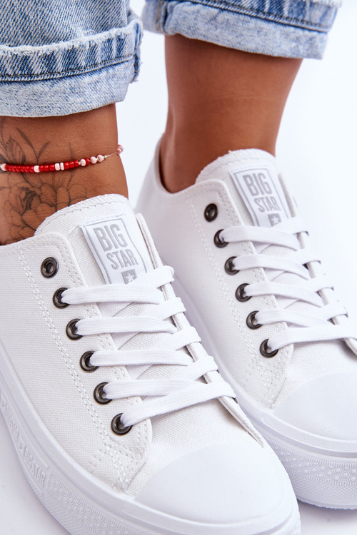 Dámske tenisky na Bielej platforme Big Star LL274A177