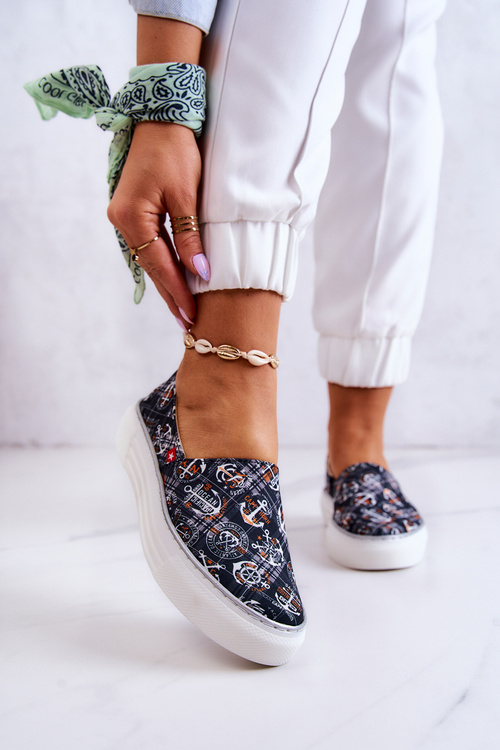 Dámska sklz na pamäťovú penu veľká hviezda JJ276012 čierne tenisky