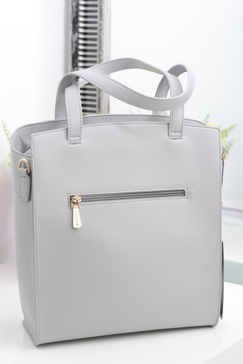 Monnari Minimalist Grey Women Bag With Pocket