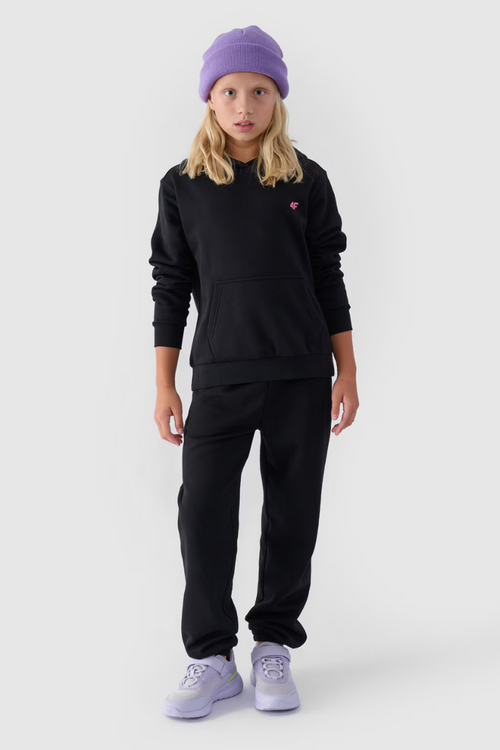 Dívčí Nepochybná Mikina S Kapucí Hladká Černá 4F 4FJWMM00TSWSF1316-20S
