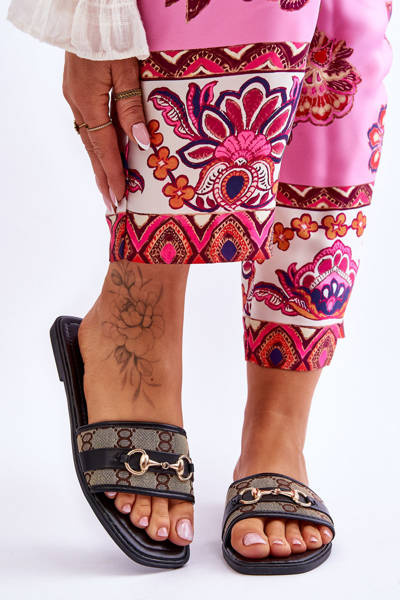 Klasické ploché podpatky černé Marlene