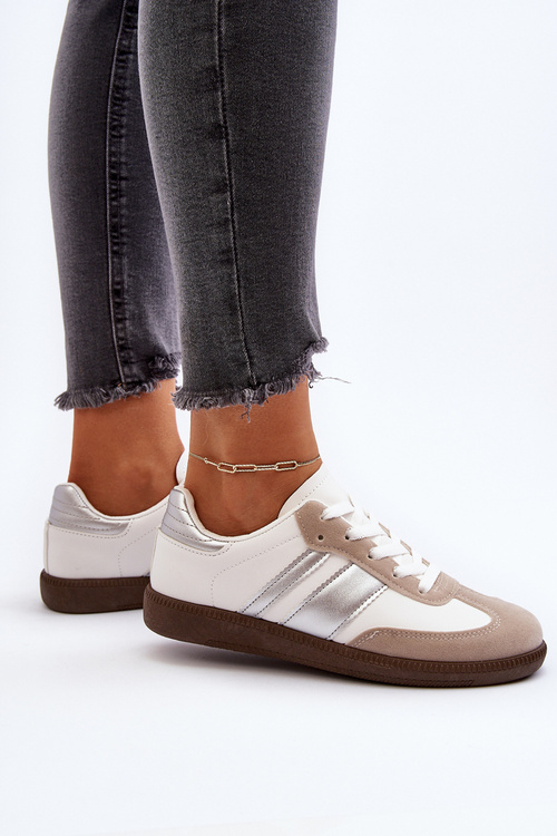 Dámske nízke športové topánky Sneakers Biele Cafala