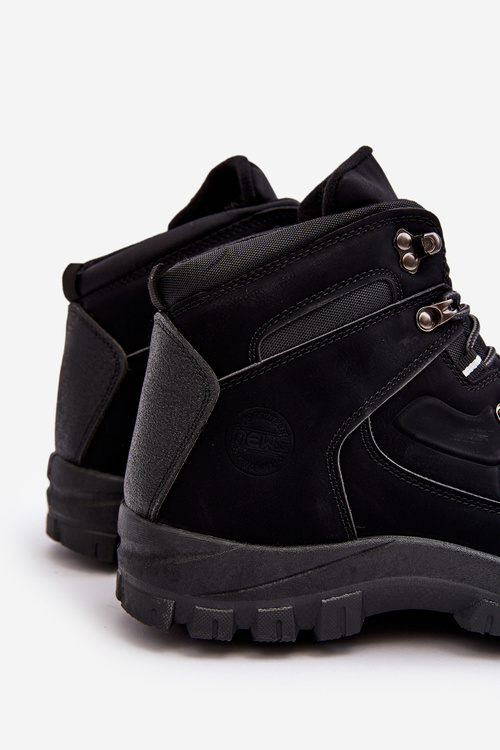 Pánske trekkingové topánky izolované čierna dysash