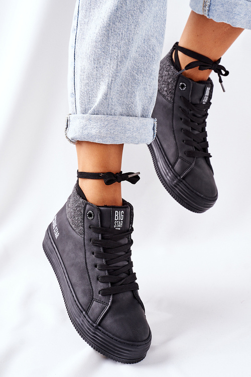 Vysoké Izolované Tenisky Big Star II274147 Černé