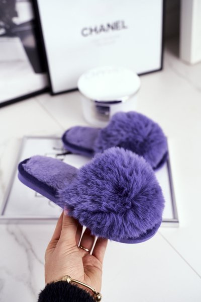 Dětské Pantofle s kožešinově fialové Snow Ball