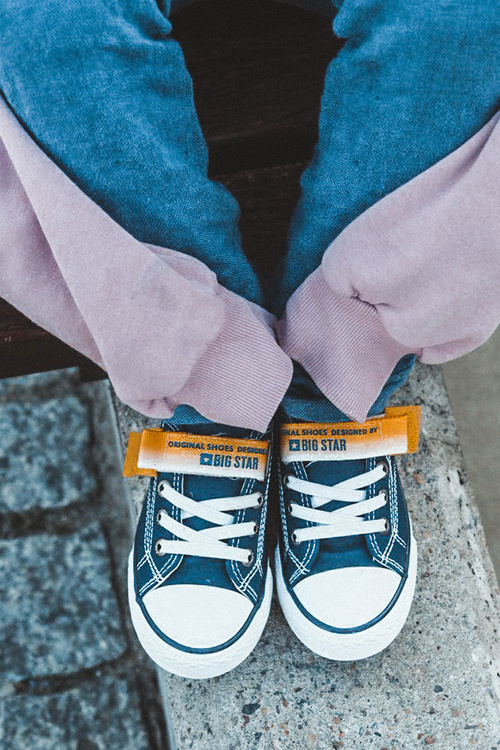 Dětské nízké tenisky BIG STAR JJ374072 Námořnická modrá