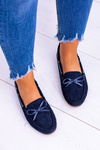 Comfort Gucio Navy Blue Moccasins