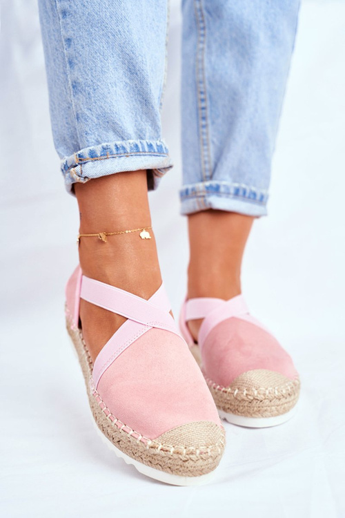 Dámské Espadrilky Růžové Motive