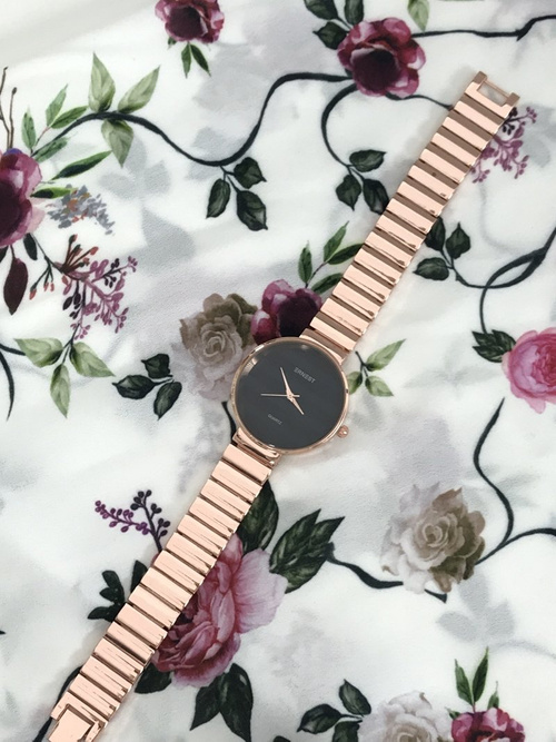 Dámske hodinky Ernest Claudie Pink Gold