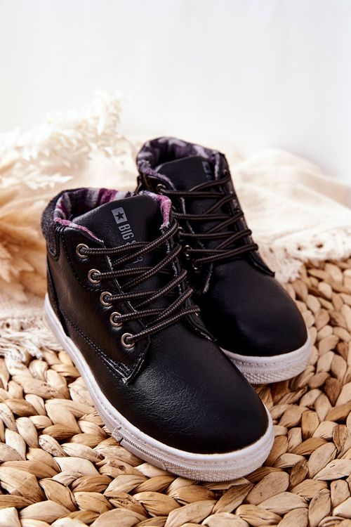 Izolované športové topánky pre deti veľké hviezdy BB374132BS Black