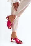 Elegantní Dámské Sandály Na Podpatku Laura Messi 2771 Fuksia