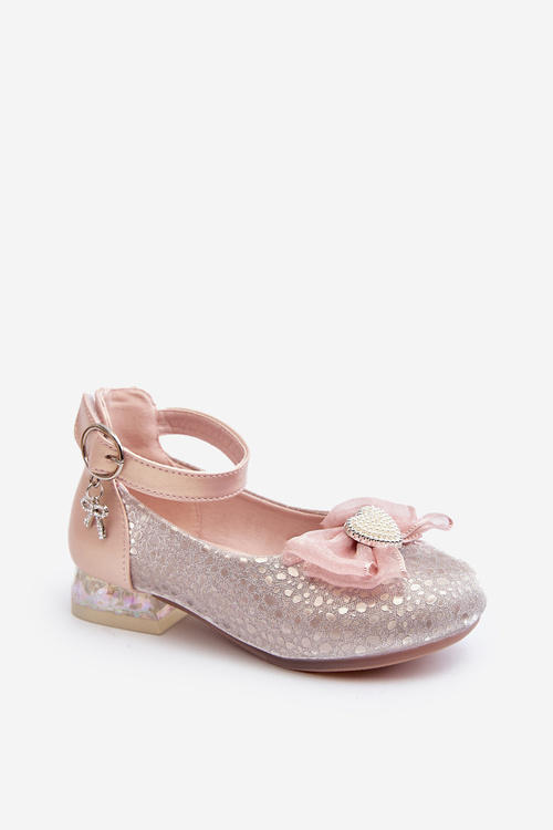 Dětské baletky S mašlí Růžové Nanthea