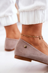 Ženské semišové balerinas Maciejka 04100-42 BEIGE