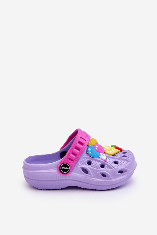 Dětské pěnové lehké sandály Crocs fialové Sweets