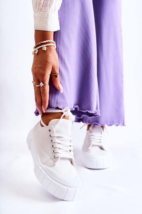 Dámské Tenisky na platformě bíle Comes