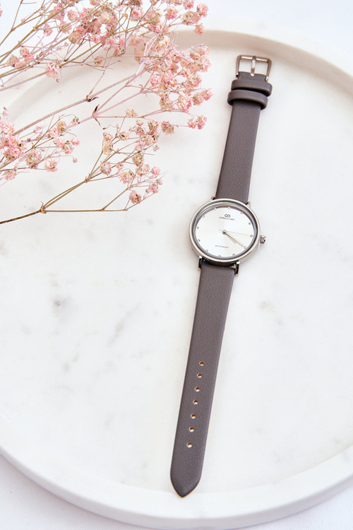 Dámské vodotěsné analogové hodinky Giorgio&Dario Šedá a stříbrná